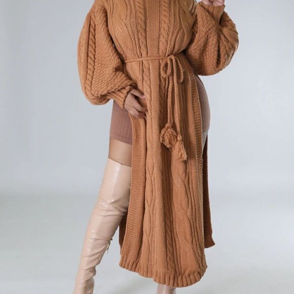 NWT Tulle Me A Secret Sweater 2PC Skirt Set - Tan - Picture 5 of 14